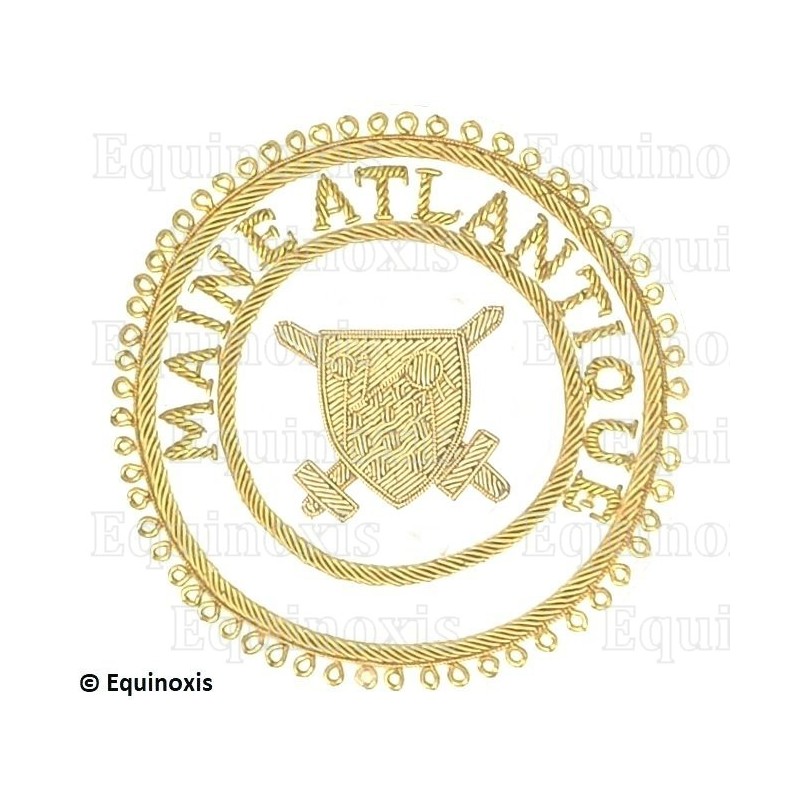 Badge / Macaron GLNF – Grande tenue provinciale – Grand Poursuivant – Maine Atlantique – Brodé main